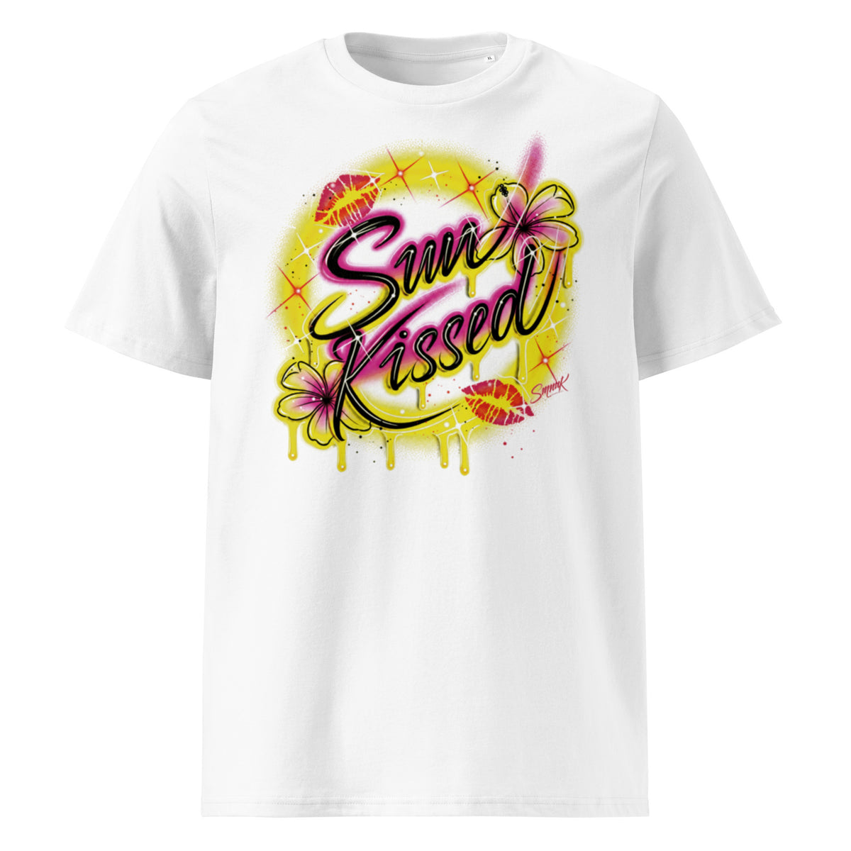 'Sun Kissed' Graphic T-Shirt – Airbrushed Style Unisex Organic Cotton Tee